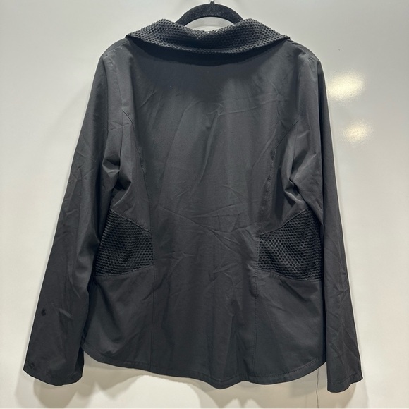 Chicos Zenergy Neema Mesh Jacket‎ Full Zip Black Womens Size1 US M - Picture 5 of 8